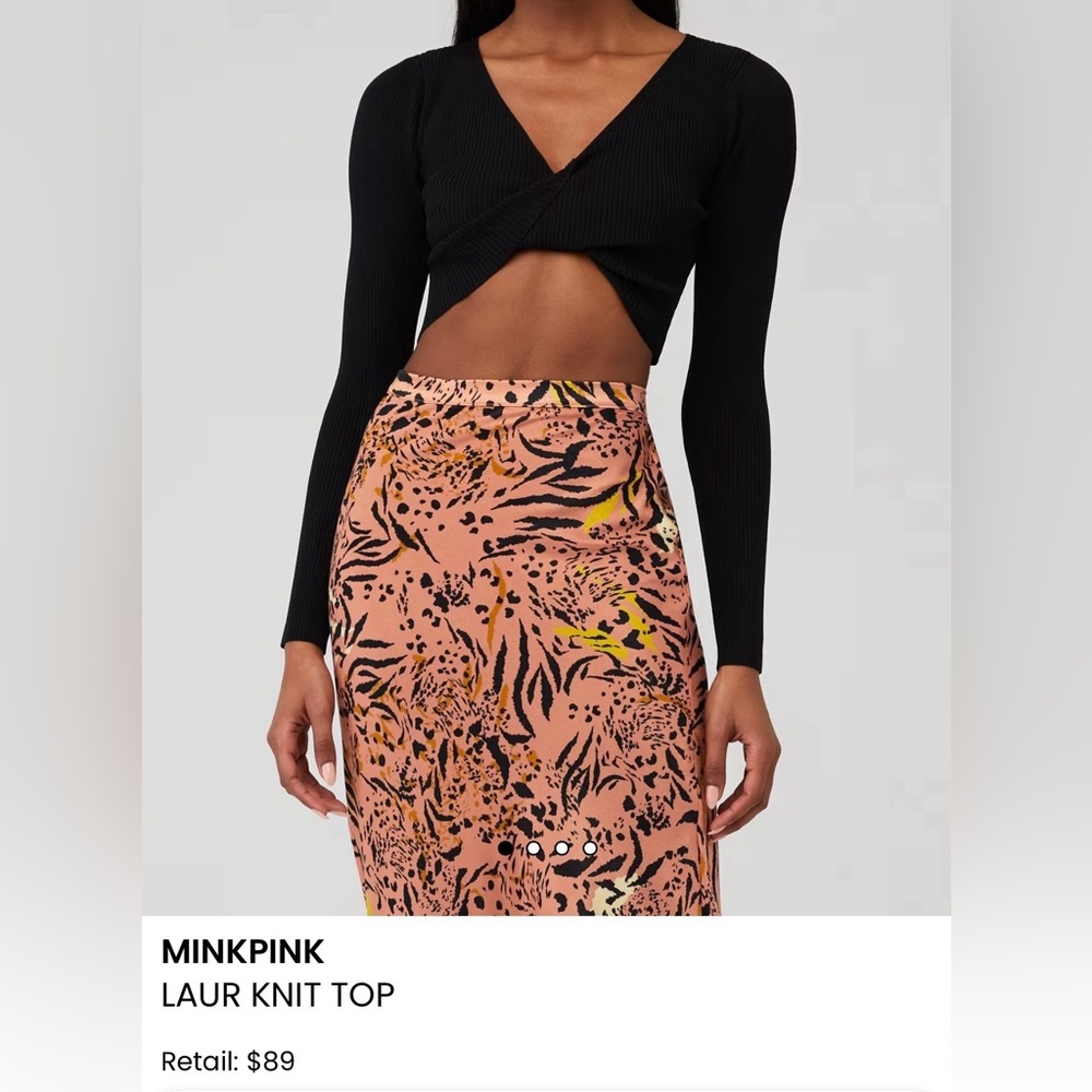 MINKPINK LAUR KNIT TOP - Picture 3 of 9